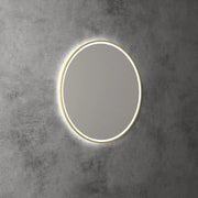 AULIC WINDSOR LED MIRROR BRUSHED GOLD 3 COLOUR LIGHTS 700X700MM - FIL Kitchen Bathroom