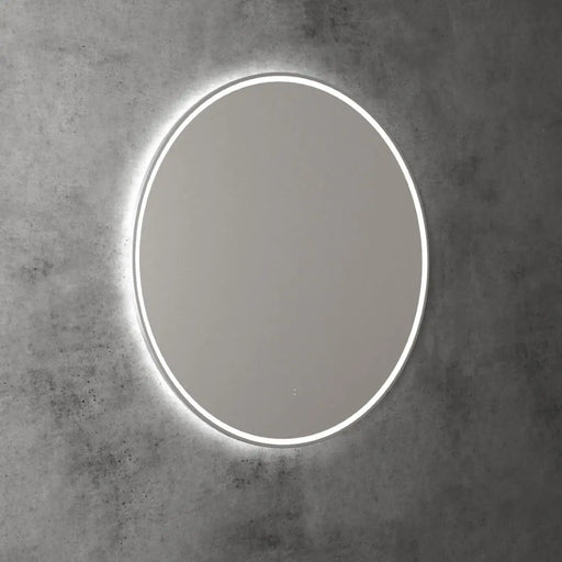 AULIC WINDSOR LED MIRROR BRUSHED NICKEL 3 COLOUR LIGHTS 900X900MM - FIL Kitchen Bathroom