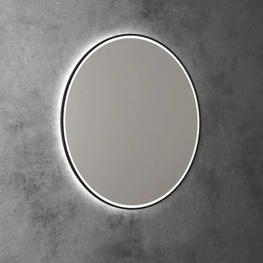 AULIC WINDSOR LED MIRROR MATTE BLACK 3 COLOUR LIGHTS 900X900MM - FIL Kitchen Bathroom