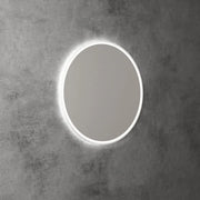 AULIC WINDSOR LED MIRROR MATTE WHITE 3 COLOUR LIGHTS 700X700MM - FIL Kitchen Bathroom