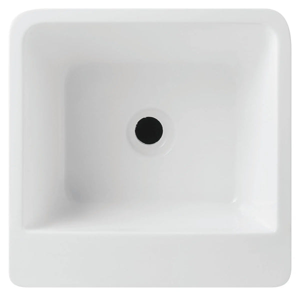 Freestanding Pedestal Basin Gloss white 390mmX390mmX840mm