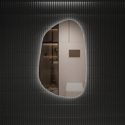 AULIC TARCOOLA ASYMMETRICAL FRAMELESS LED MIRROR 3 COLOUR LIGHTS 550X900MM - FIL Kitchen Bathroom