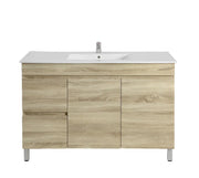 BERGE FLOOR STANDING VANITY WHITE OAK 600mm/750mm/900mm/1200mm/1500mm - FIL Kitchen Bathroom