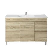BERGE FLOOR STANDING VANITY WHITE OAK 600mm/750mm/900mm/1200mm/1500mm - FIL Kitchen Bathroom