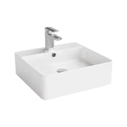 Ultra Slim Wall Hung/Above Counter Basin Gloss White 450*420*140mm - FIL Kitchen Bathroom