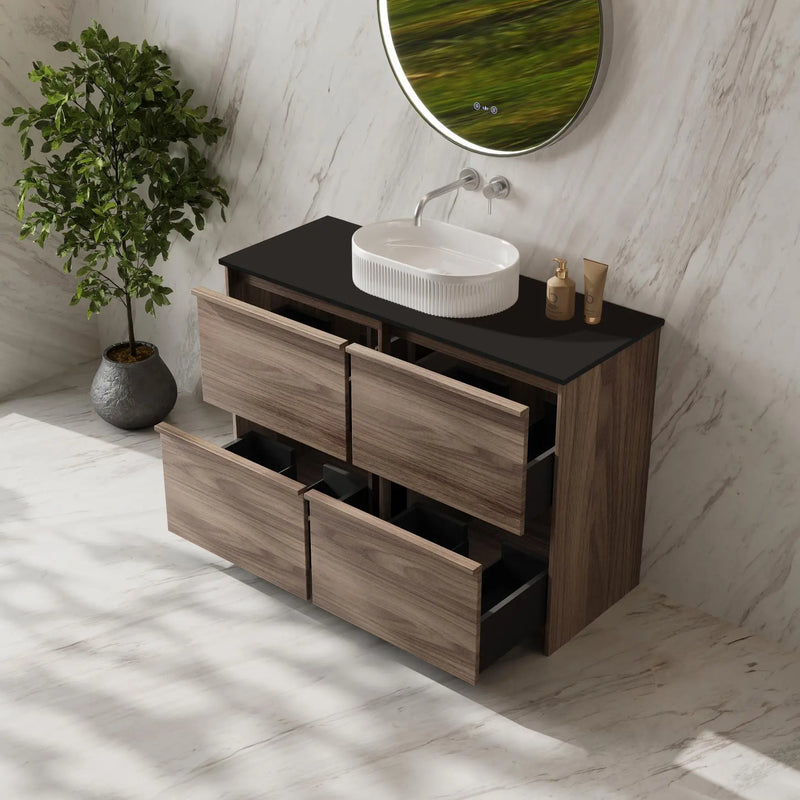 Bella 1200mm Freestanding Cabinet - Notaio Walnut mercioaustralia