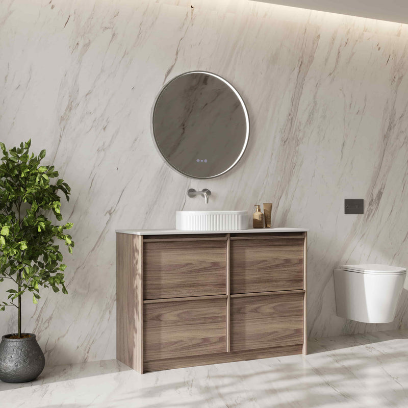 Bella 1200mm Freestanding Cabinet - Notaio Walnut mercioaustralia