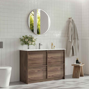 Bella 1200mm Freestanding Cabinet - Notaio Walnut mercioaustralia
