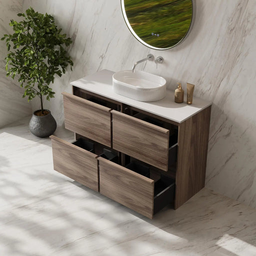 Bella 1200mm Freestanding Cabinet - Notaio Walnut mercioaustralia