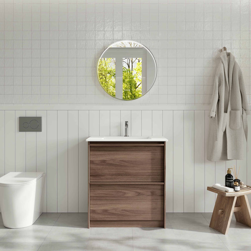 Bella 750mm Freestanding Cabinet - Notaio Walnut mercioaustralia