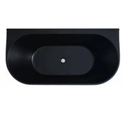 Bari Back to Wall FreeStanding Bathtub Matte Black 1500mm/1700mm - FIL Kitchen Bathroom