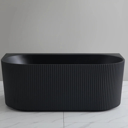 Bari Back to Wall FreeStanding Bathtub Matte Black 1500mm/1700mm - FIL Kitchen Bathroom