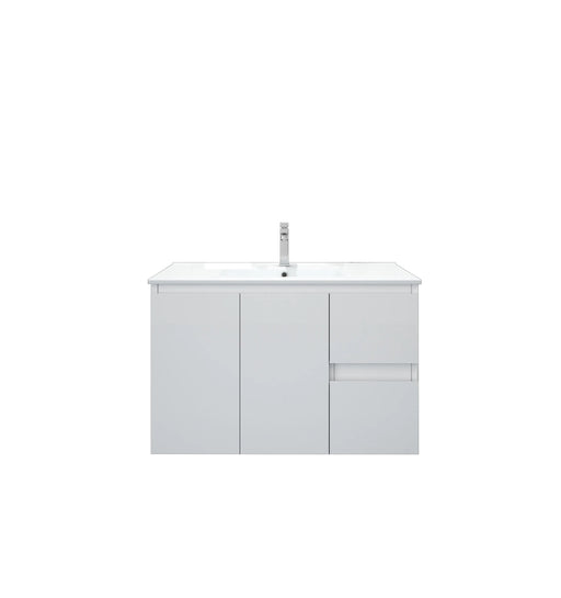 BIANCA 900mm MDF Wall-Hung Vanity (LHD) mercioaustralia