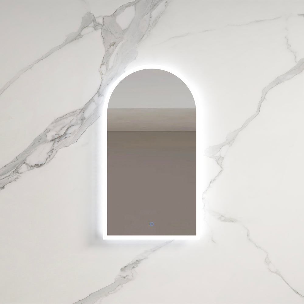 INFINITY BIANCO LED MIRROR 3 COLOUR LIGHTS WITH TOUCH SENSOR SWITCH 500X900MM