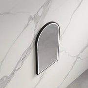 INFINITY BIANCO BLACK FRAMED LED MIRROR 3 COLOUR LIGHTS WITH TOUCH SENSOR SWITCH 500X900MM - FIL Kitchen Bathroom