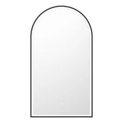 INFINITY BIANCO BLACK FRAMED LED MIRROR 3 COLOUR LIGHTS WITH TOUCH SENSOR SWITCH 500X900MM - FIL Kitchen Bathroom