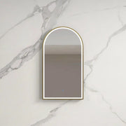 INFINITY BIANCO GOLD FRAMED LED MIRROR 3 COLOUR LIGHTS WITH TOUCH SENSOR SWITCH 500X900MM - FIL Kitchen Bathroom