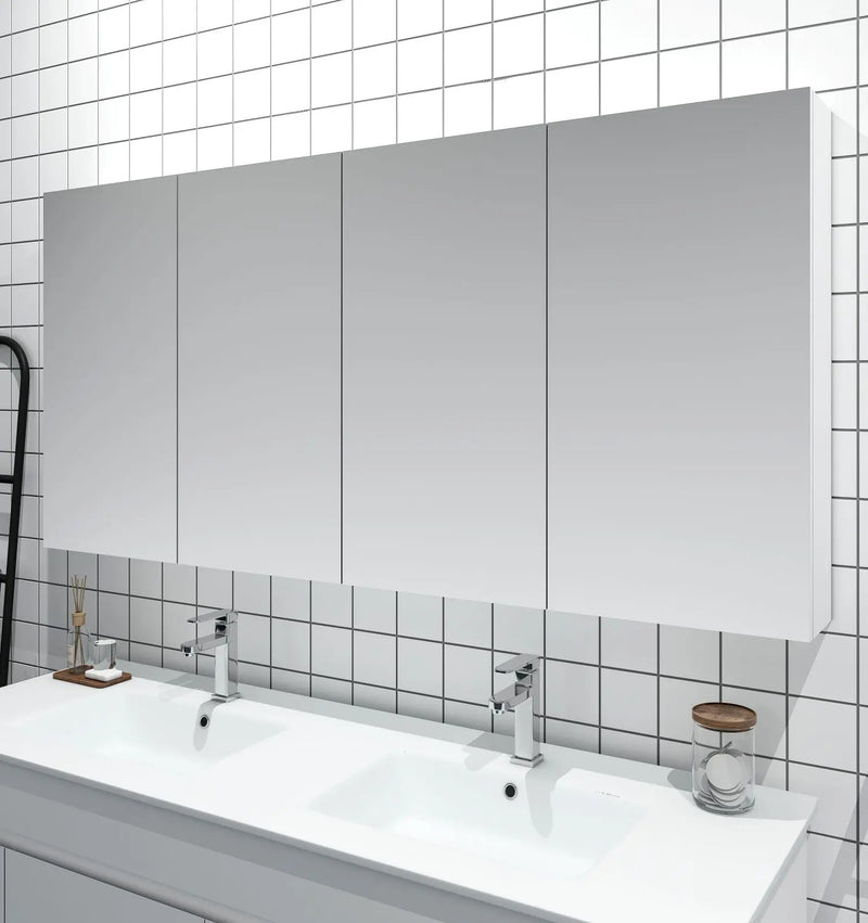 MDF Shaving Cabinet 1500mm - Gloss White mercioaustralia