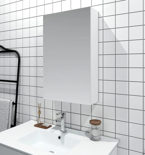 MDF Shaving Cabinet 450mm - Gloss White mercioaustralia