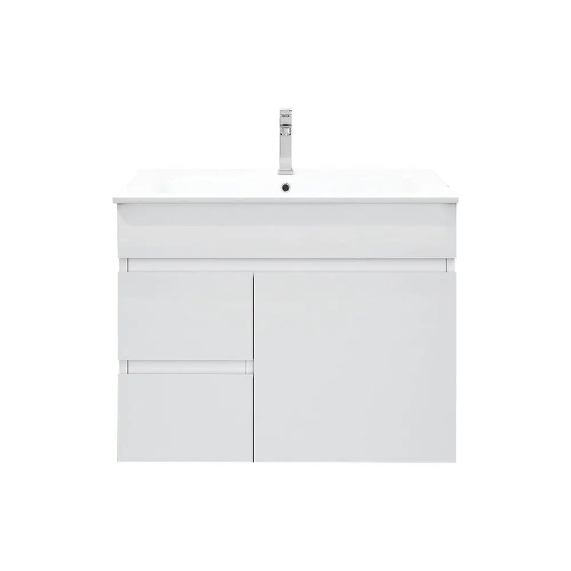 BIANCA 750mm PVC Wall-Hung Vanity (LHD) mercioaustralia