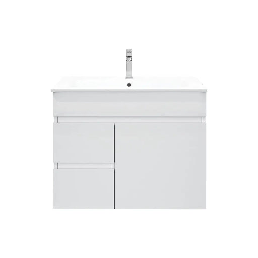 BIANCA 750mm PVC Wall-Hung Vanity (LHD) mercioaustralia