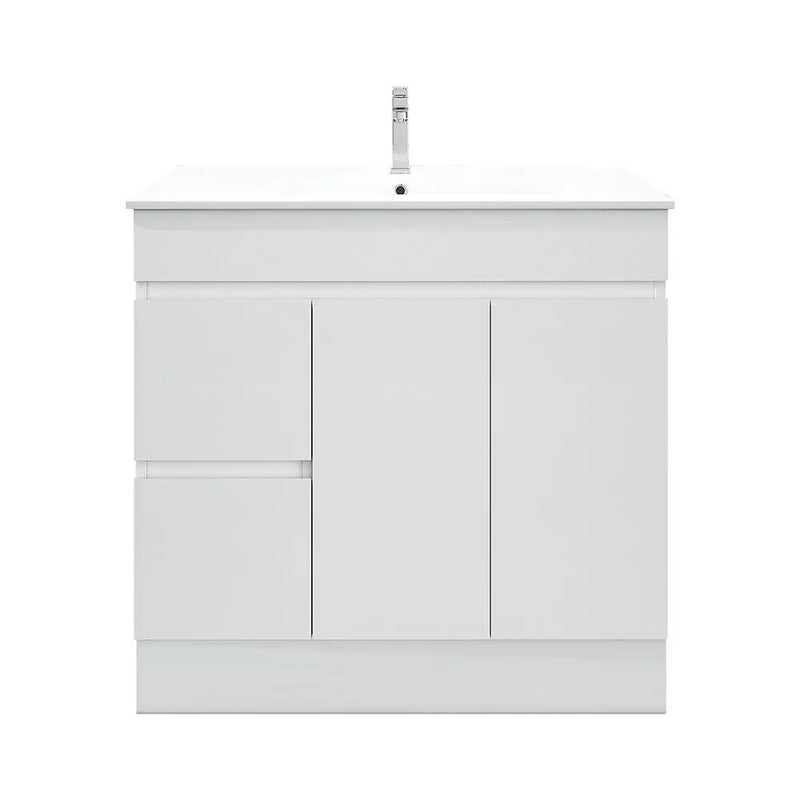 BIANCA 900mm PVC Freestanding Vanity (LHD) mercioaustralia