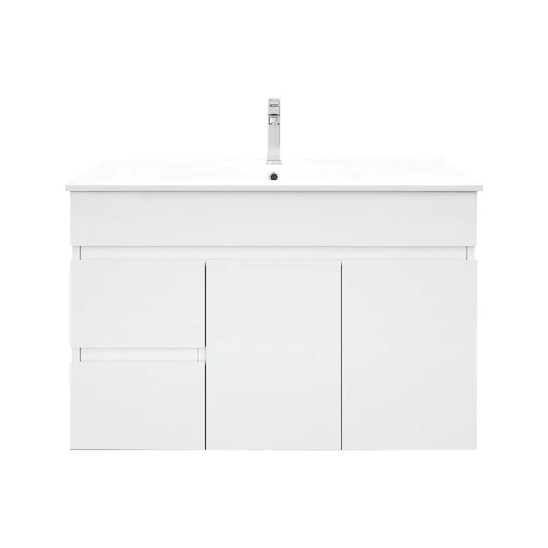 BIANCA 900mm PVC Wall-Hung Vanity (LHD) mercioaustralia