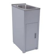 LAUNDRY CABINET AND STAINLESS STEEL TUB 370MM BUK