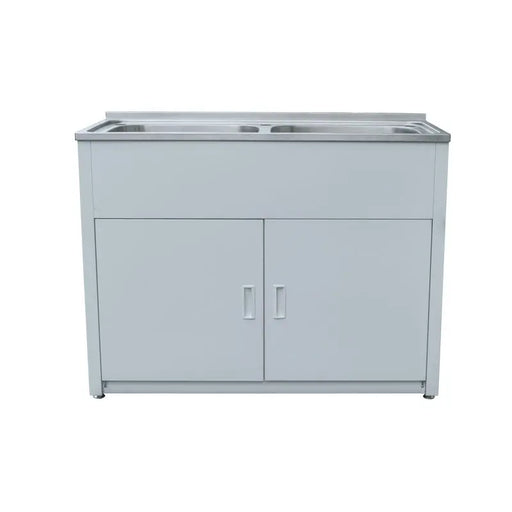 BUK 90Liter Double Bowl Laundry Tub & Cabinet (1170x510x870) BUK