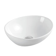 Boat 41 Counter-top Oval Basin - Gloss White mercioaustralia
