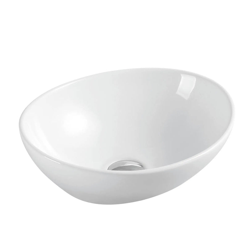 Boat 41 Counter-top Oval Basin - Gloss White mercioaustralia