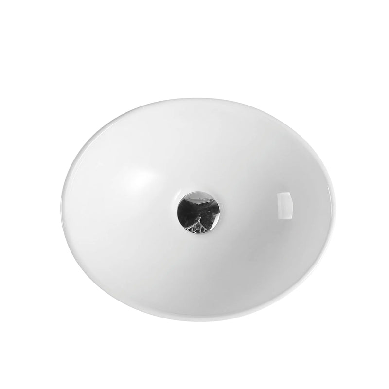 Boat 41 Counter-top Oval Basin - Gloss White mercioaustralia