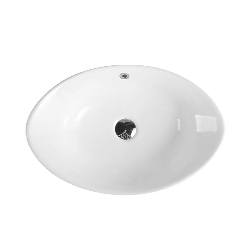 Boat 59 Counter-top Oval Basin - Gloss White mercioaustralia