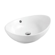 Boat 59 Counter-top Oval Basin - Gloss White mercioaustralia