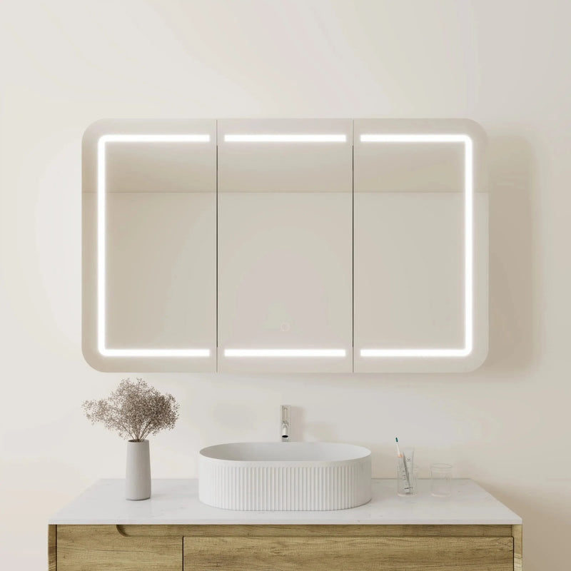 LED PVC Mirror Shaving Cabinet (600/750/900/1200/1500mm) POSEIDON
