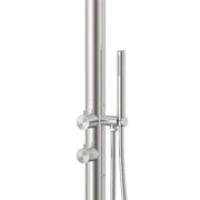 Round Out-Door Use Stainless Steel Freestanding Shower With Handheld Shower Aquaperla