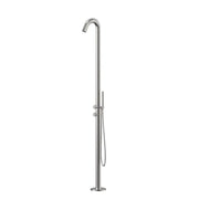 Round Out-Door Use Stainless Steel Freestanding Shower With Handheld Shower Aquaperla