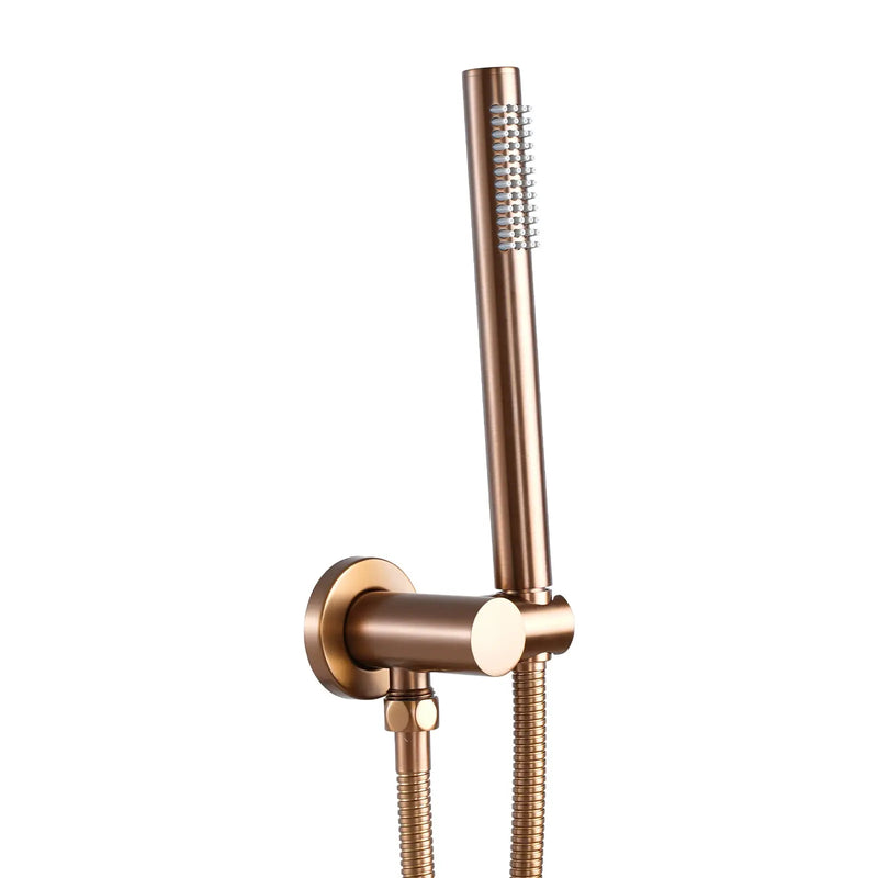 Round Hand held Shower Set Chrome and Colours FIL Kitchen Bathroom