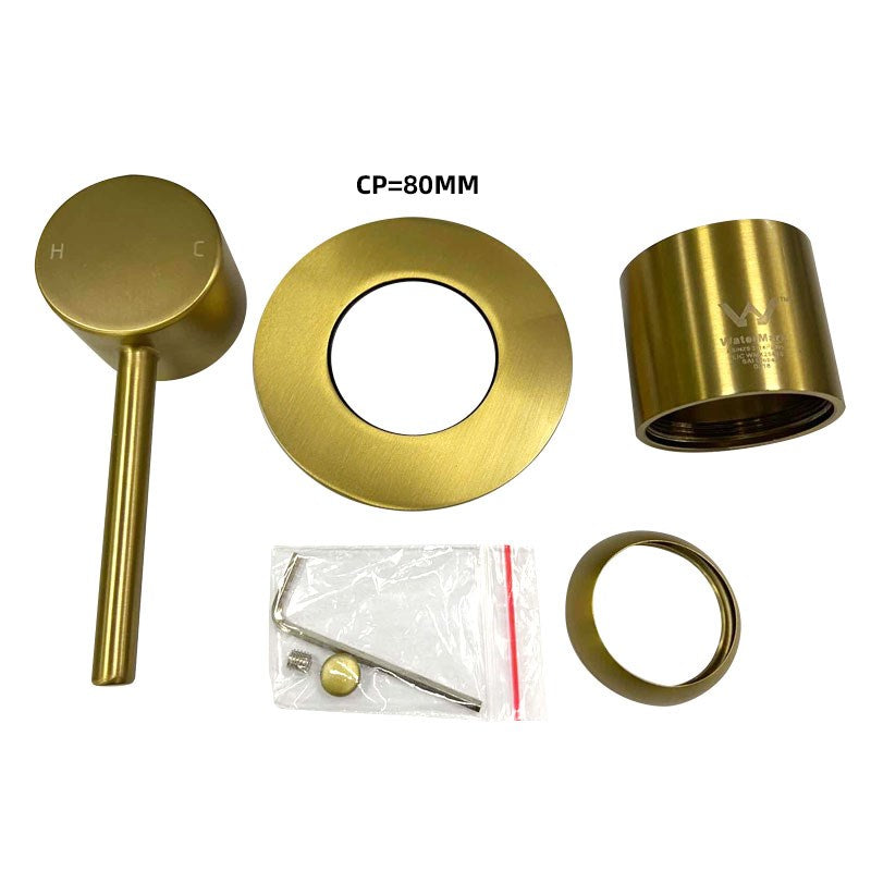 LUCID PIN - Gunmetal Wall Mixer TRIM KIT ONLY