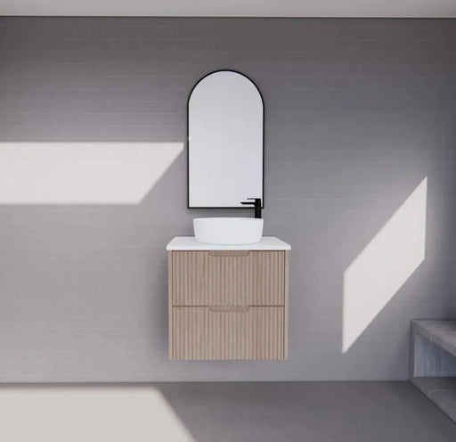 Bali American Oak Single Bowl Wall Hung Vanity 600mm/750mm/900mm/1200mm/1500mm - FIL Kitchen Bathroom