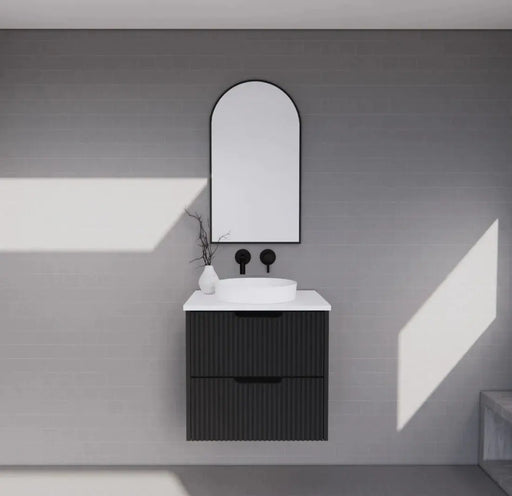 Bali Matte Black Single Bowl Wall Hung Vanity 600mm/750mm/900mm/1200mm/1500mm - FIL Kitchen Bathroom