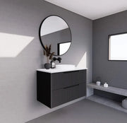 Bali Matte Black Single Bowl Wall Hung Vanity 600mm/750mm/900mm/1200mm/1500mm - FIL Kitchen Bathroom