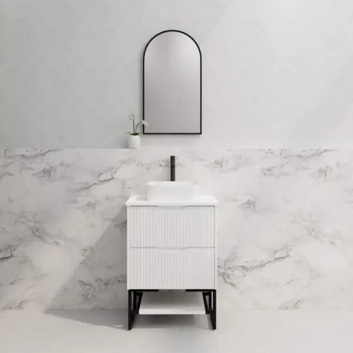 Bali Freestanding Vanity Matte White 600mm/750mm/900mm/1200mm/1500mm - FIL Kitchen Bathroom