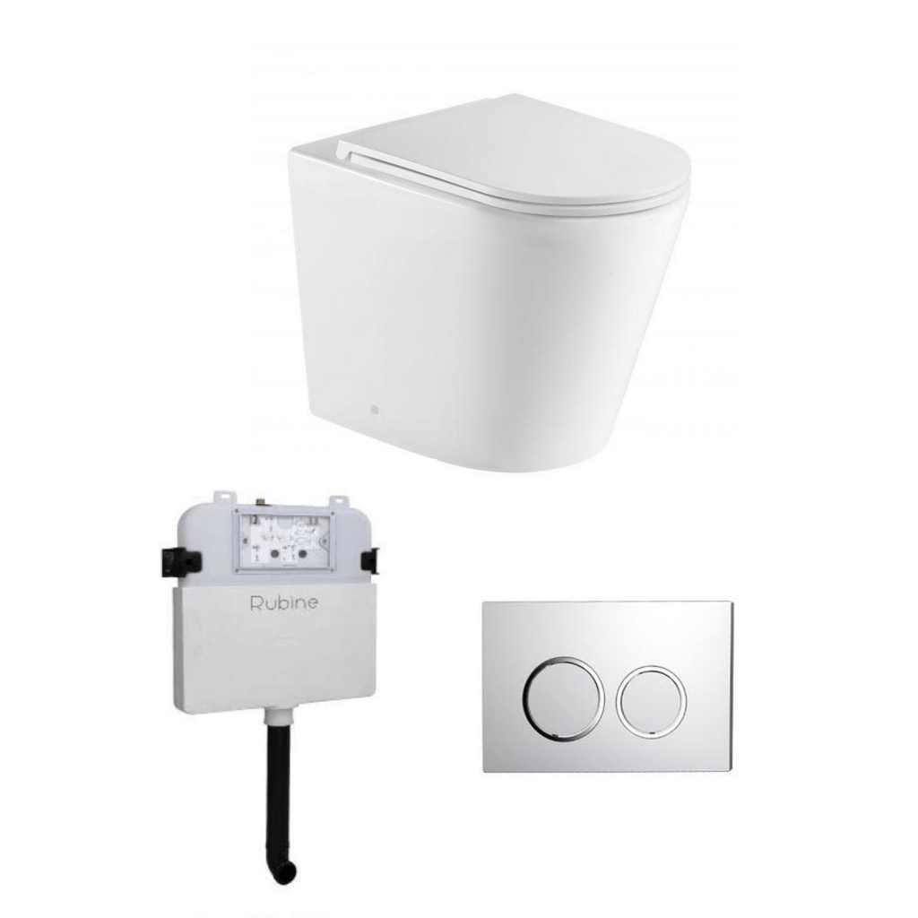 Rubine Concealed Cistern Zion Floor Pan Package