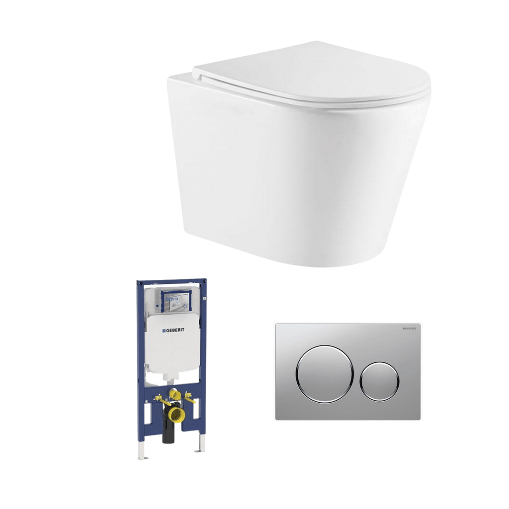 Geberit Sigma 8 Wall-hung Cistern Wall-hung Pan Access Plate Package - Zion