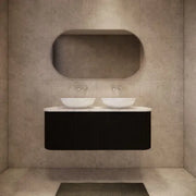 Bergen WH1200 Double Bowls-(Matt white/Matt Black/Solid Timber) - FIL Kitchen Bathroom