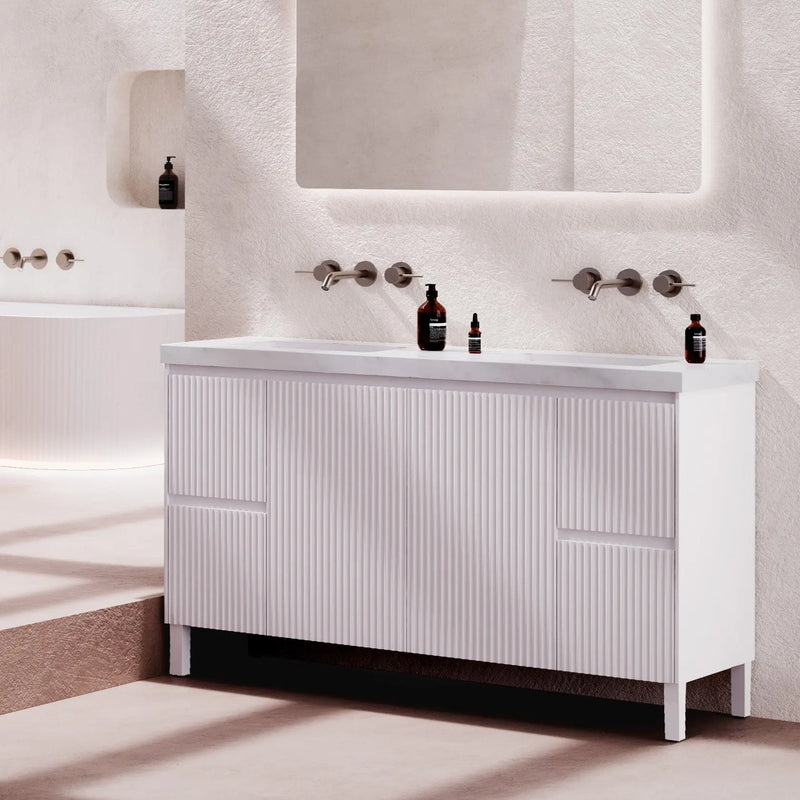 Diamond Undermount Vanity Top 50mm Thick 600mm/750mm/900mm/1200mm/1500mm - FIL Kitchen Bathroom