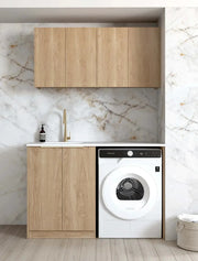 Byron/Bondi Natural Oak Laundry Kit 1305x600x2100 (Set-B) - FIL Kitchen Bathroom