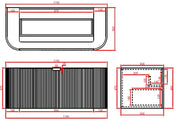 Avalon Wall Hung Vanity Single Bowl Matt Black 600mm/750mm/900mm/1200mm - FIL Kitchen Bathroom