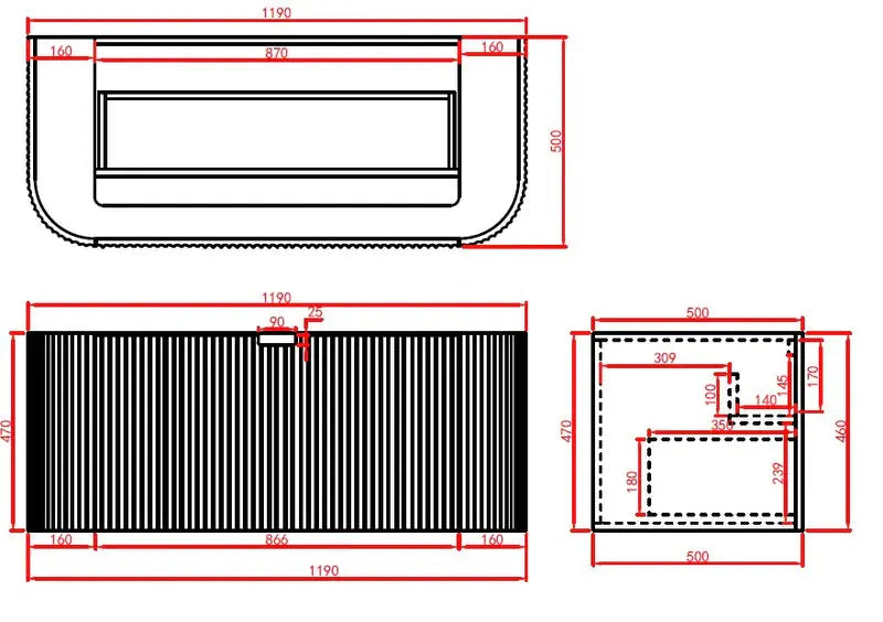 Avalon Wall Hung Vanity Single Bowl Matt White 600mm/750mm/900mm/1200mm - FIL Kitchen Bathroom